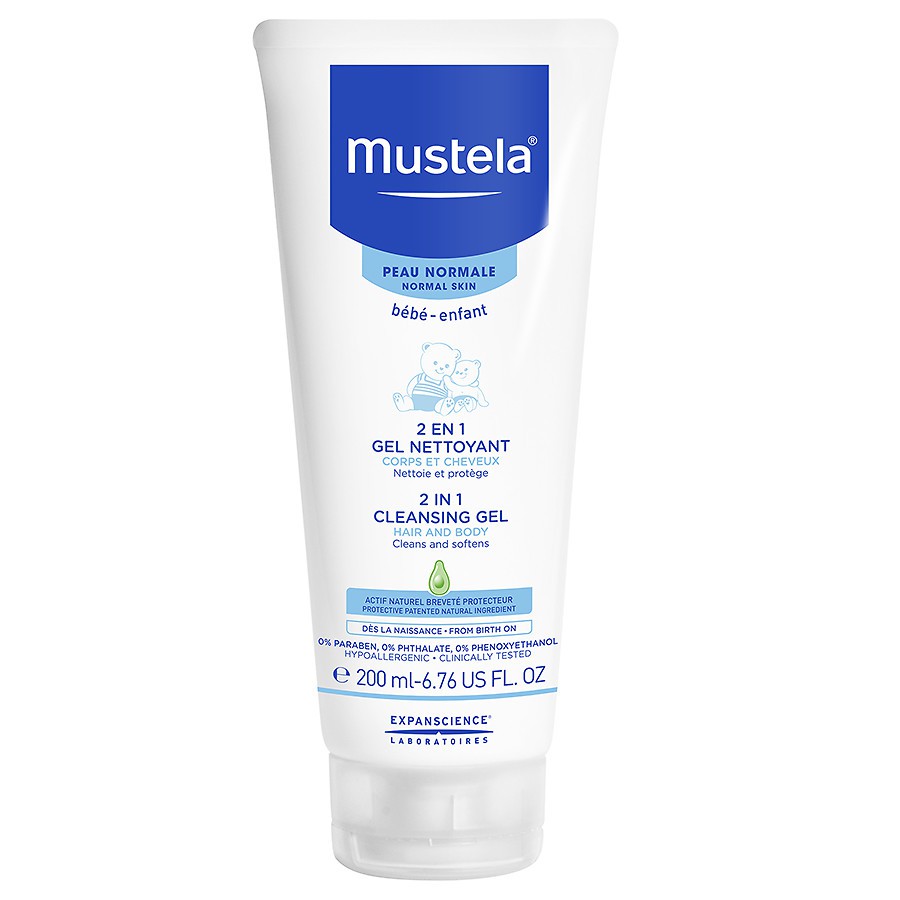 Mustela 2in1 Cleansing Gel 200ml / sabun mandi bayi