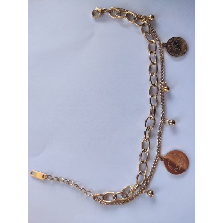 Gelang GL70 Stainless Steel / Titanium Premium Fashion Wanita Gelang Unik Lucu Keren Bagus Banget /Deluna/ BS