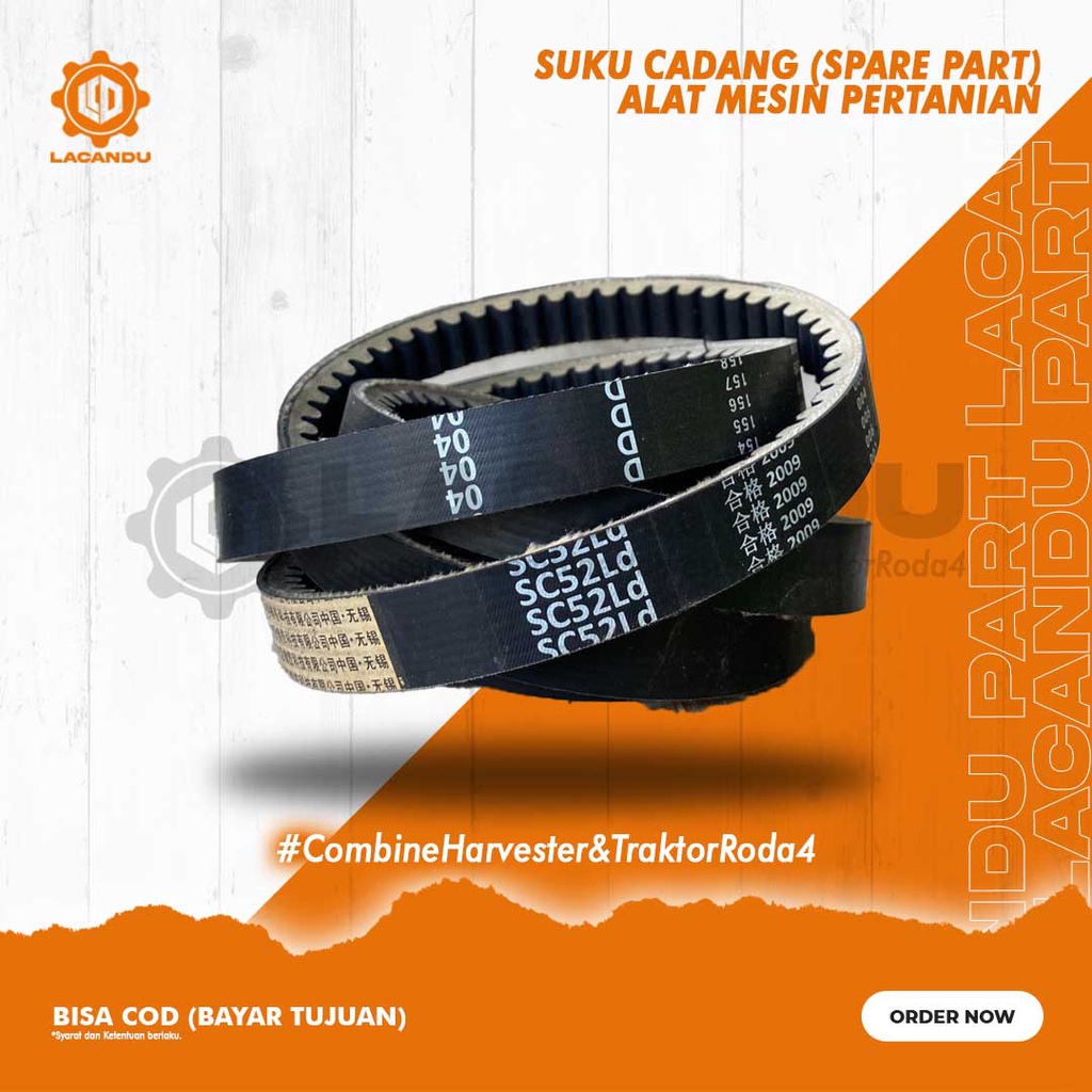 V BELT / FANBLET SC52 ASLI CHINA (IMPORT) KUALITAS LEBIH TAHAN DAN AWET / V-BLET DROSS (PERONTOK) KU