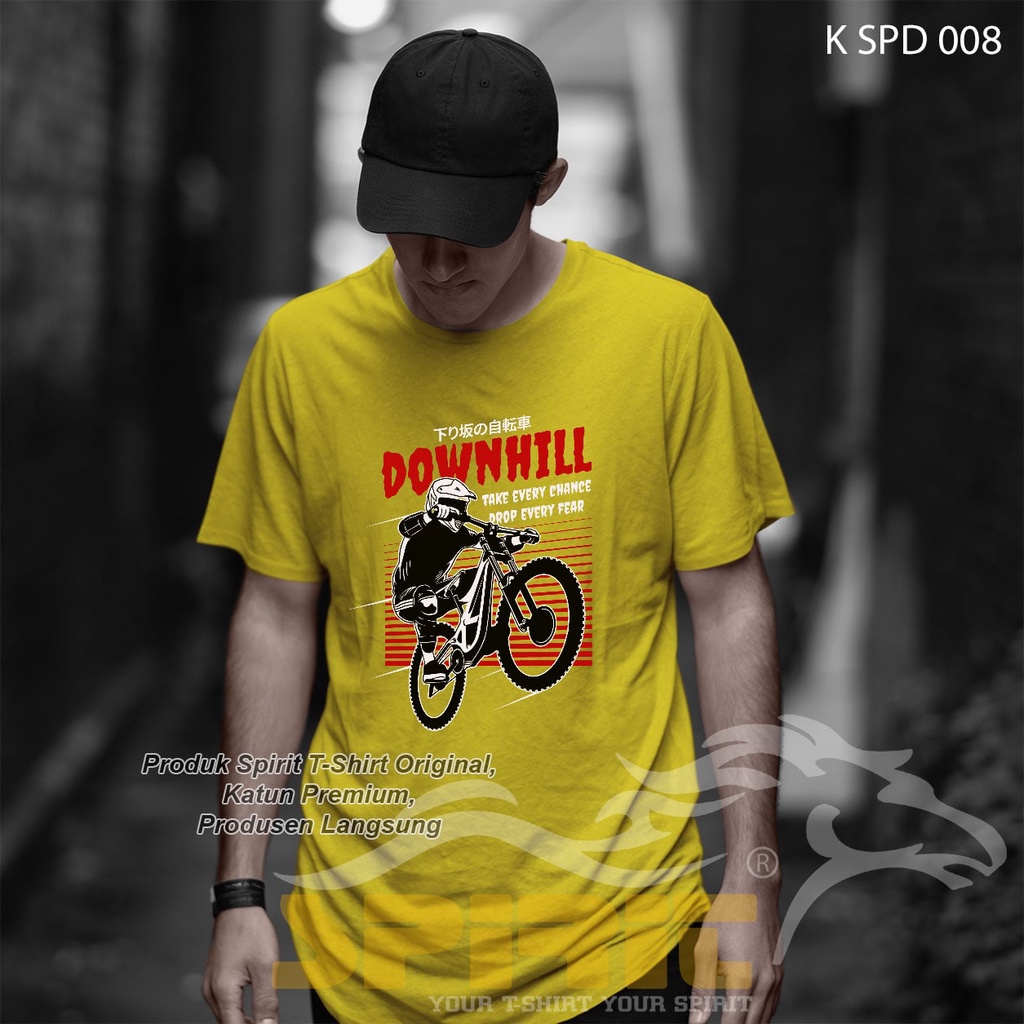 kaos baju pria sepeda gunung MTB downhill lengan pendek katun premium big size jumbo
