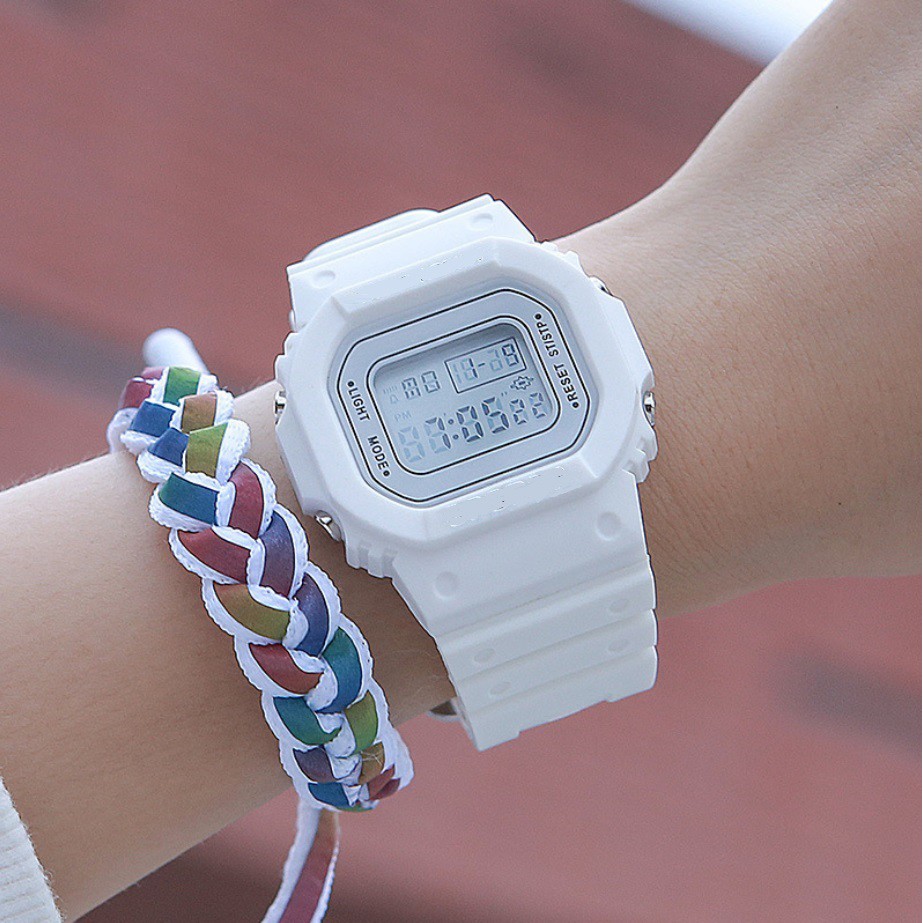 Jam Tangan Digital SOLID Anti Air Couple Watch Korea Fashion Casual Sport Waterproof Pria Wanita