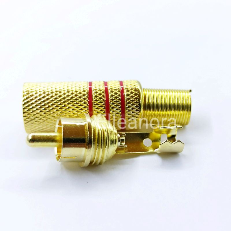 Jack Rca Gold Plate