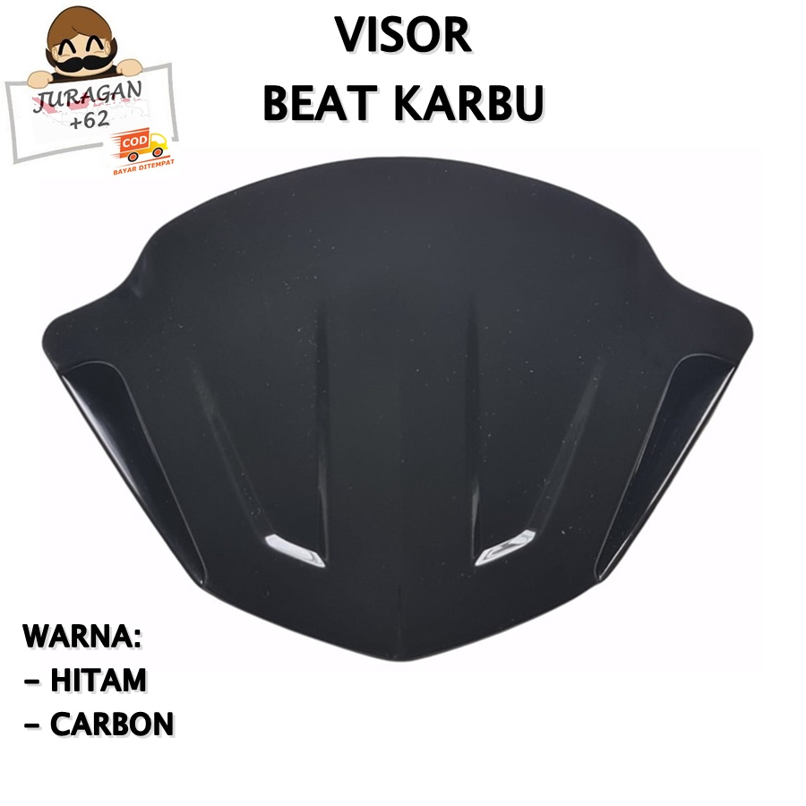 VISOR BEAT NEW FI F1 ESP CARBU KARBU DELUXE NEW WINDSHIELD WIND SHIELD