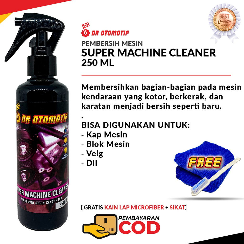 DR SUPER MACHINE CLEANER  Pembersih Mesin Kendaraan Kap Mesin Blok Mesin Dr Otomotif 250 ml