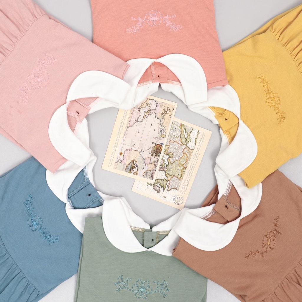 PROMO 7.7 PROMO BAJU LEBARAN MURAH MOOI SERA DRESS - DRESS ANAK PEREMPUAN DRESS BAYI DRESS IMLEK BORDIR 1-5 tahun