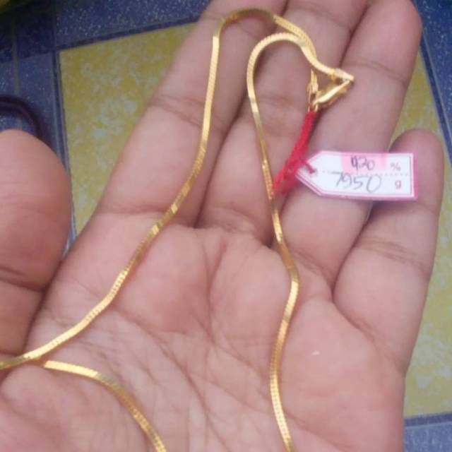 kalung casandra dg pjg 46cm lengkap dg surat dr toko emas ...