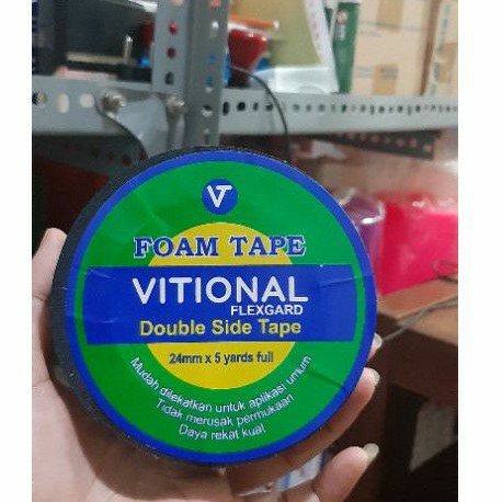 

Double Tape Busa Foam Hitam 1" 24mm x 5 Yards Full