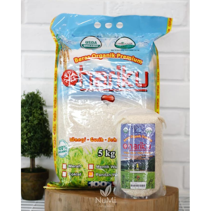 

5kg Organic Fragrant Rice| Beras Putih Pandan Wangi Organik HARIKU