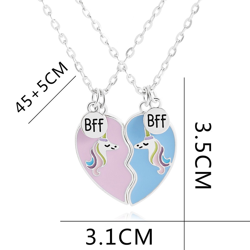 2pcs Kalung Desain Unicorn