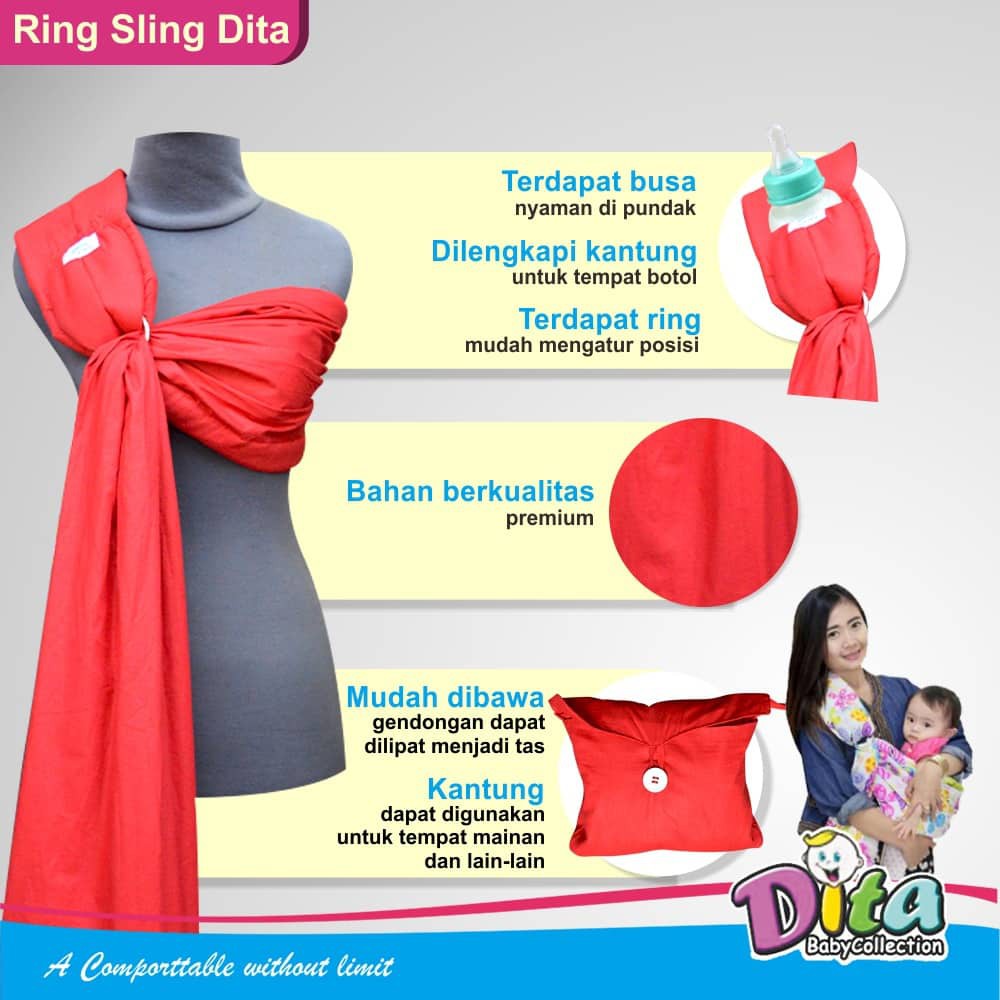 Gendongan ringsling gendongn ring gendongan bayi gendongan samping