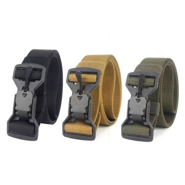Ikat Pinggang Sabuk Gesper Belt Pria Tactical Impor Polymer Magnetic Buckle Nylon Lightweingth