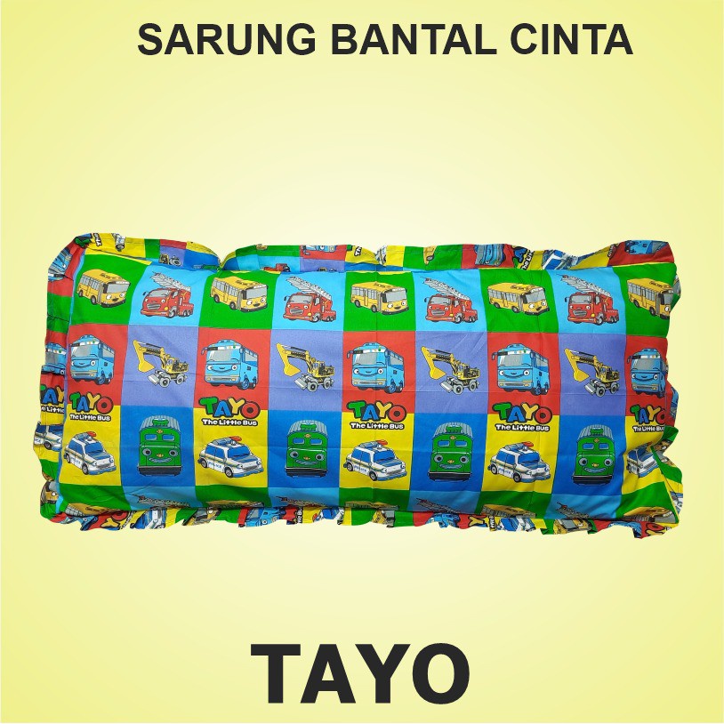 Sarung Bantal - Sarung Bantal Cinta SARUNG BANTAL CINTA 50x100 UKURAN JUMBO Premium Sarung Bantal motif karakter bisa cod