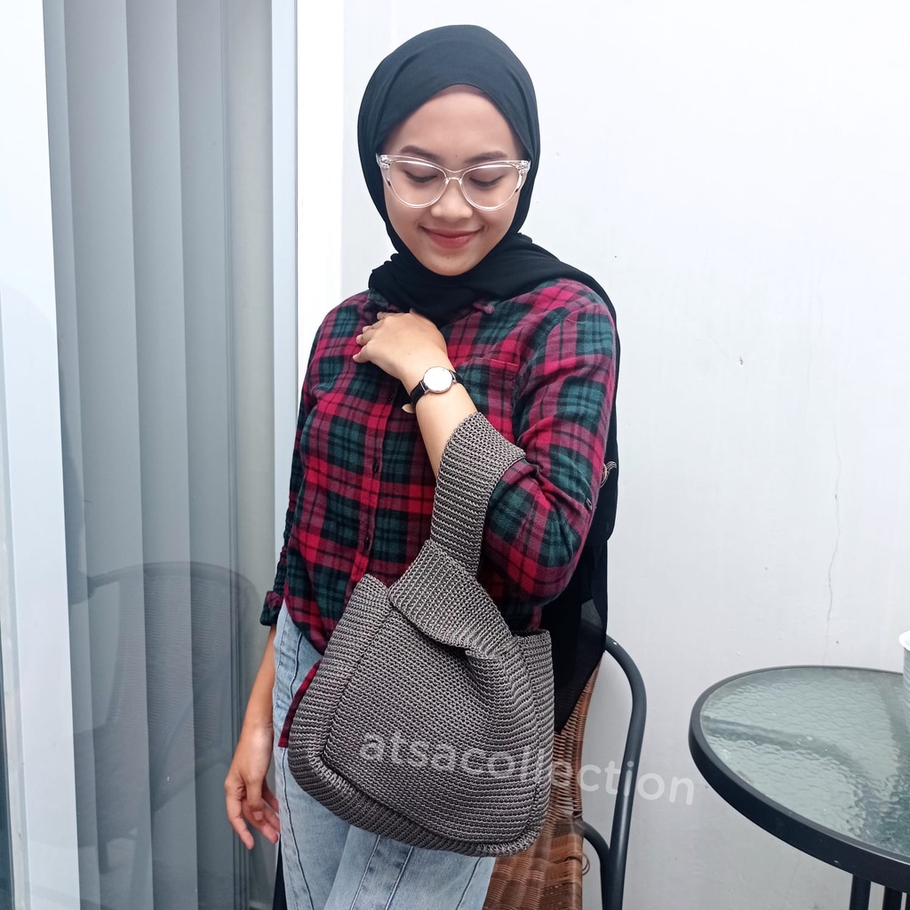 Knot Bag Rajut / Tas Tangan Rajut / Hand bag Rajut / Crochet Bag Rajut