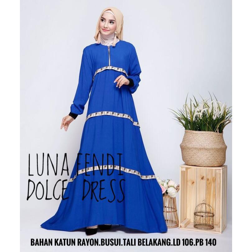 Daster Arab Dolce Luna Fendi Original by Dolce Dress