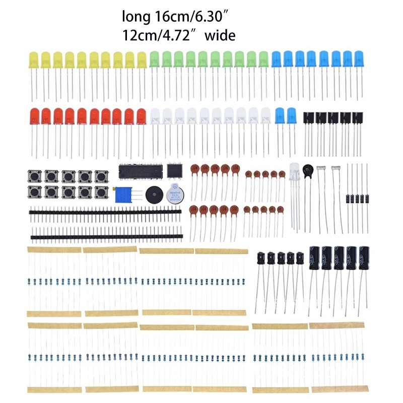 Kit Starter Komponen Elektronik btsg Dengan Kapasitor Resistor Led Untuk