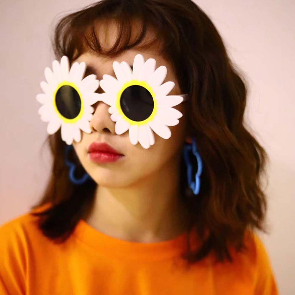 Needway Bunga Kacamata Trendy Lucu Wanita Fashion Bingkai Besar Shades Aster Eyewear