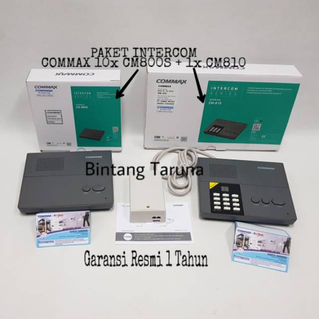 Intercom Commax CM810 dan CM-800S Paket Intercom 1X CM810 + 10X CM800S