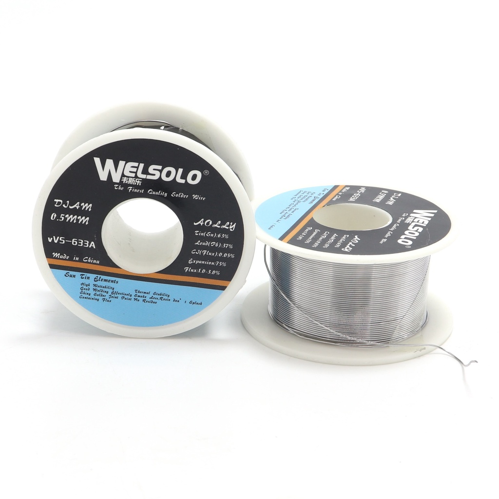 ORIGINAL WELSOLO DJAM Timah Solder Gulung Soldering Wire VVS Banyak Ukuran