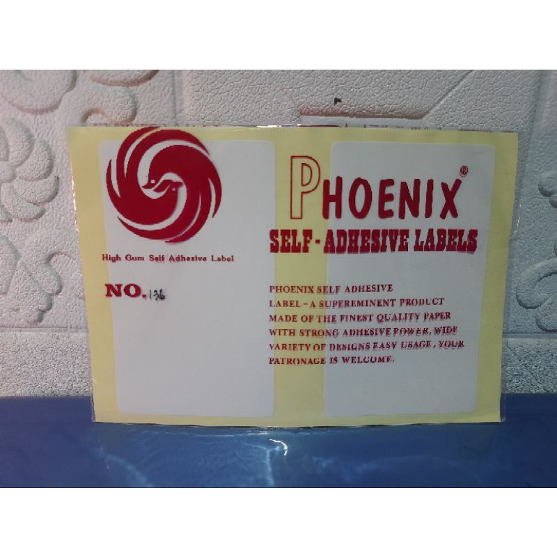 

Sticker Label / Label Harga Phoenix No 136 (76 x 127 mm)