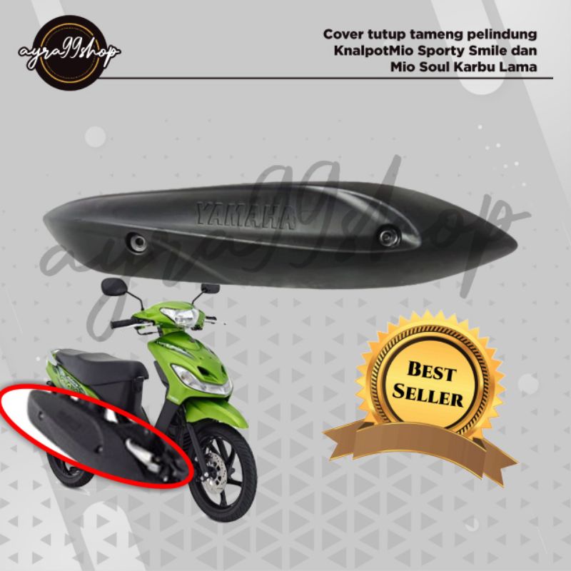 COVER TAMENG PELINDUNG KNALPOT MIO SPORTY SMILE/MIO SOUL KARBU