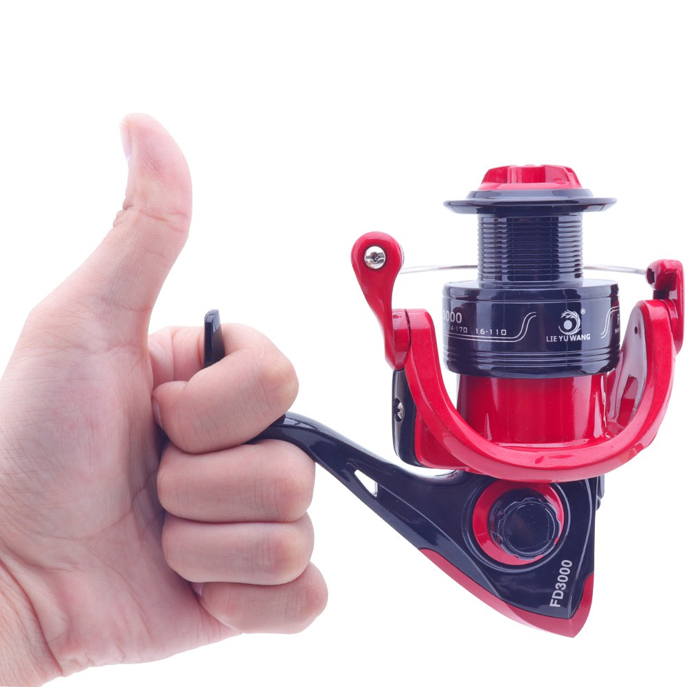 Reel Pancing FD3000 FD5000 Reel Pancing 12+1 Ball Bearing Gear Ratio 5.2:1 - Red/Black