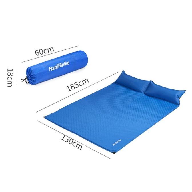 Matras Double Naturehike Inflatable Mat With Pillow Nh18Q010-D