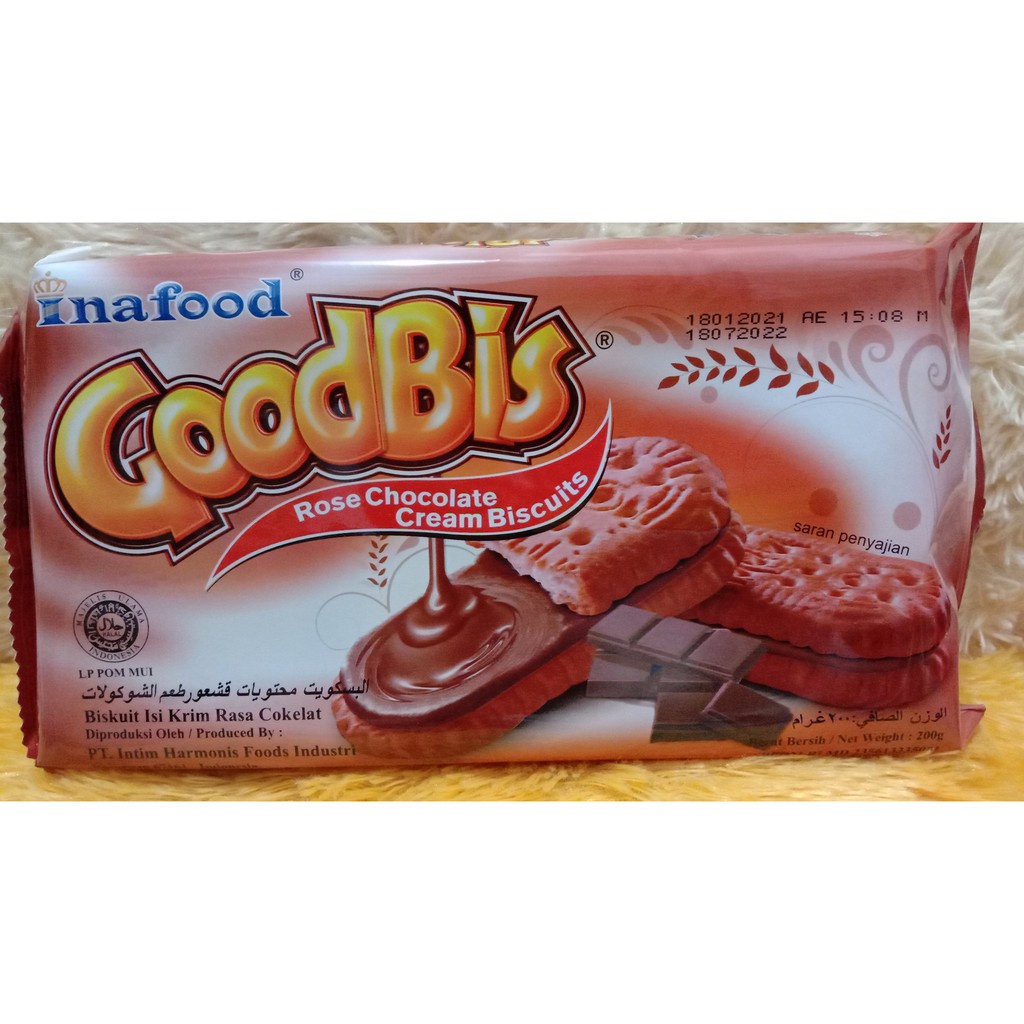 INAFOOD GOODBIS ROSE CHOC200