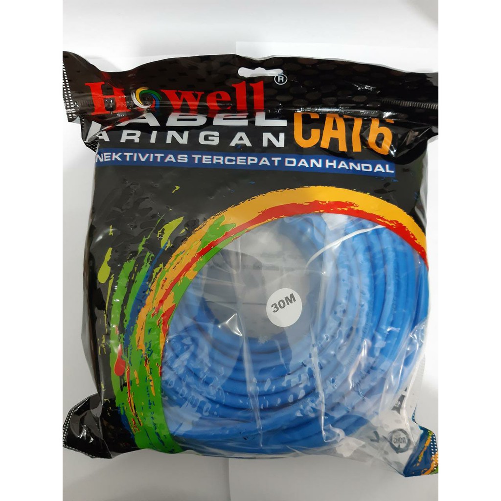 Howell Kabel Lan 25Meter Cat6/Kabel Jaringan Cat6