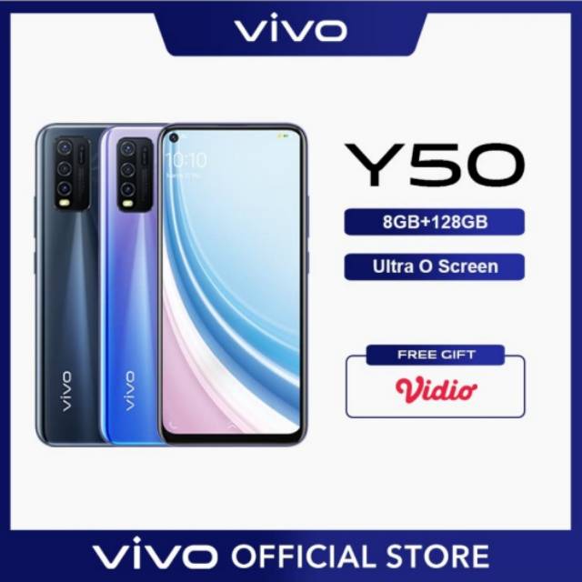 HP VIVO Y50 RAM 8 128GB GARANSI RESMI TERMURAH