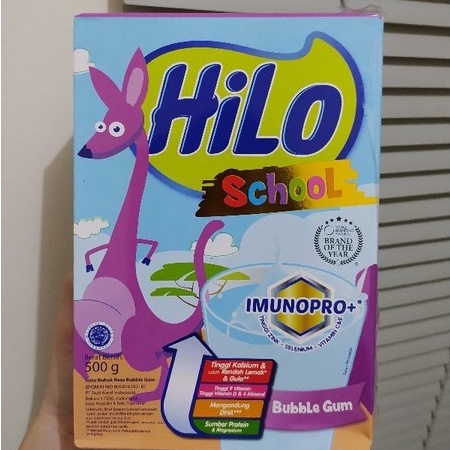 

HILO School Susu Berkalsium Tinggi Bubble Gum Box 500gr