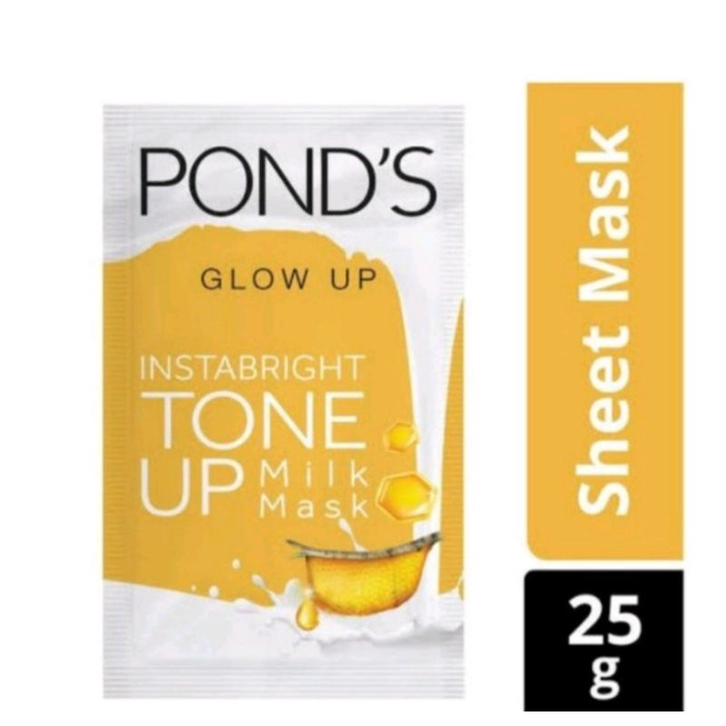 Pond's Instabright Tone Up Milk Mask GLOW UP / BRIGHT UP Sheet Mask Ponds