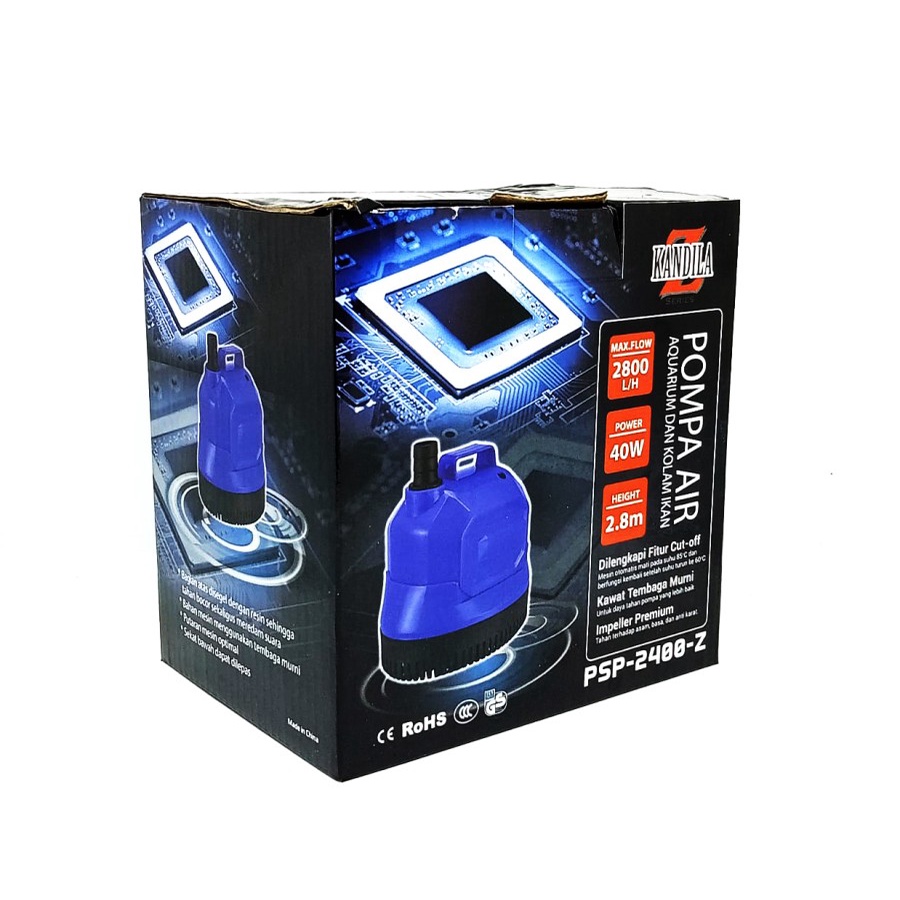 PSP 2400Z KANDILA WATERPUMP 2800 LPH POMPA AIR AQUARIUM 40 WATT
