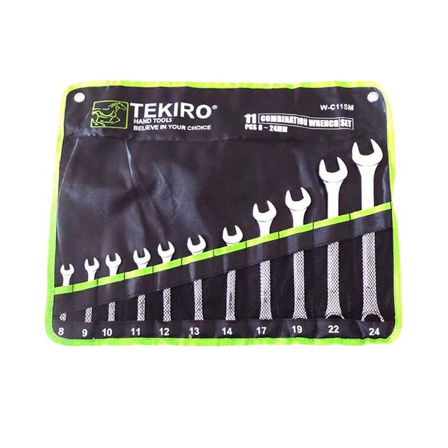 Kunci Ring Pas Set 11pcs Tekiro 8-24mm