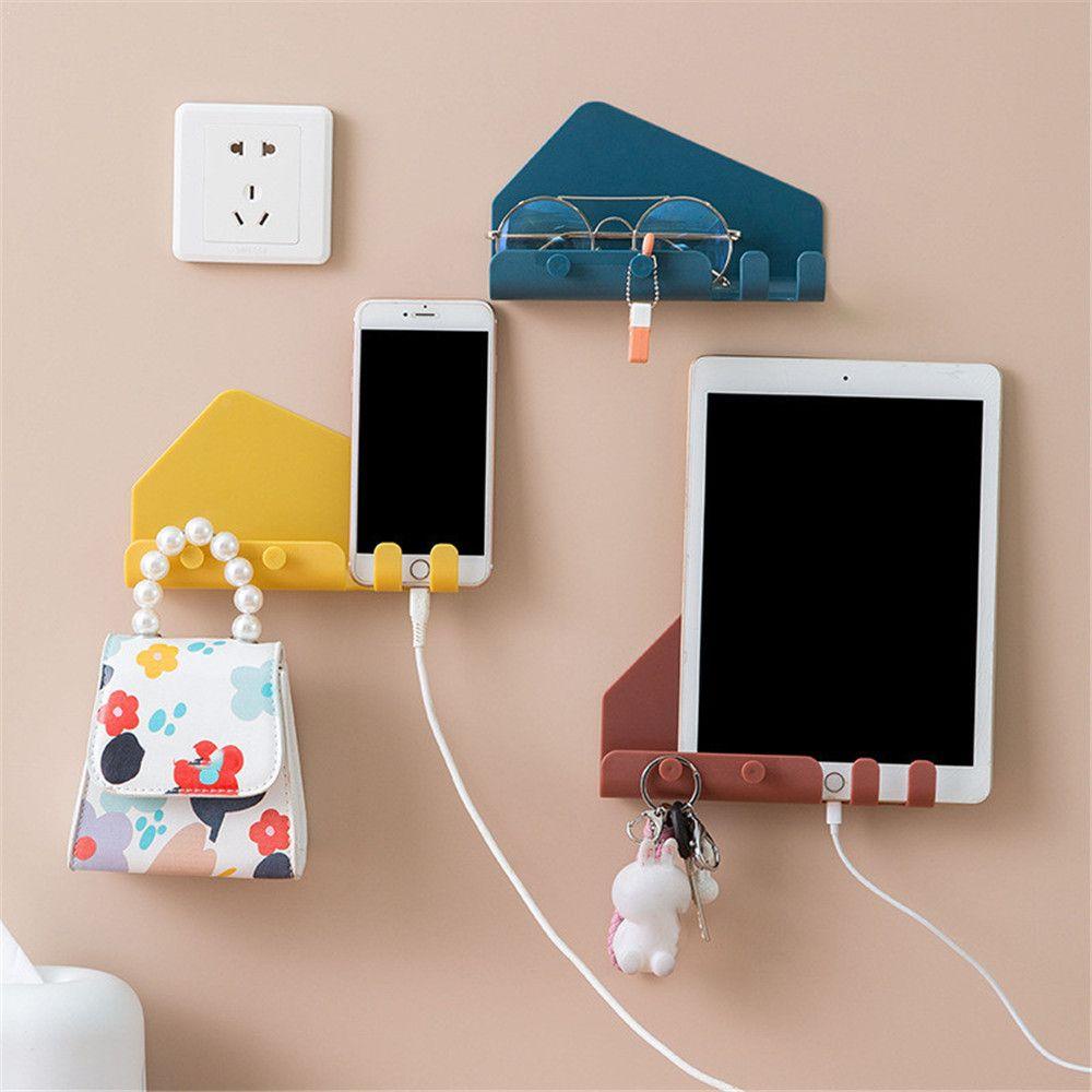 Solighter Phone Charging Home Storage Tempel Dinding Kait Serbaguna Tablet Charging Bracket