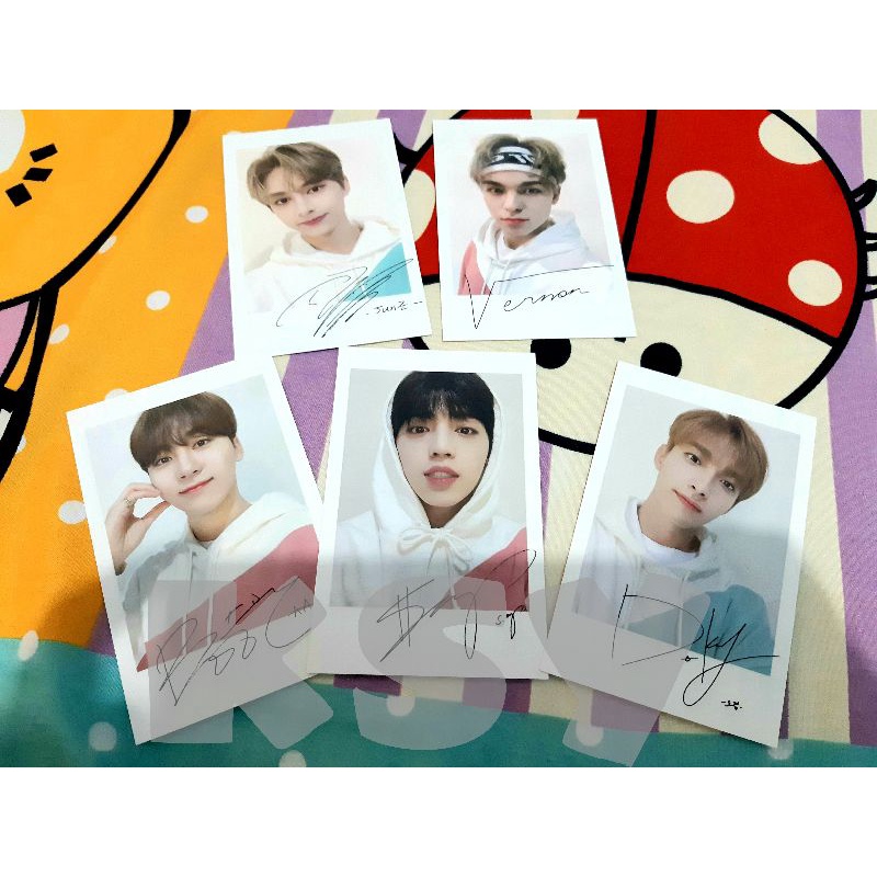 [READY STOCK] OFFICIAL POLAROID PHOTO CARD CARATLAND 2020 SET A HOSHI, WONWOO