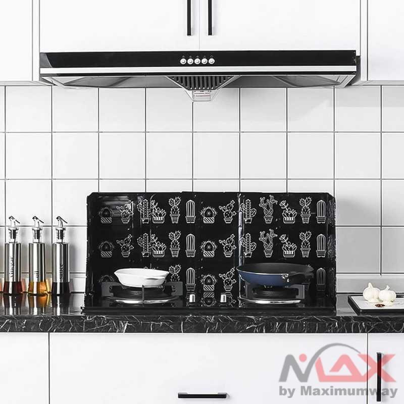 AWOO perisai Anti Minyak goreng Oil Splash Guard Screens Aluminium Foil Plate - cipratan minyak Home Kitchen Stove Foil Plate Prevent Oil Splash Cooking Hot Baffle Kitchen Tool Aluminum foil Kitchen Oil Splash Guard