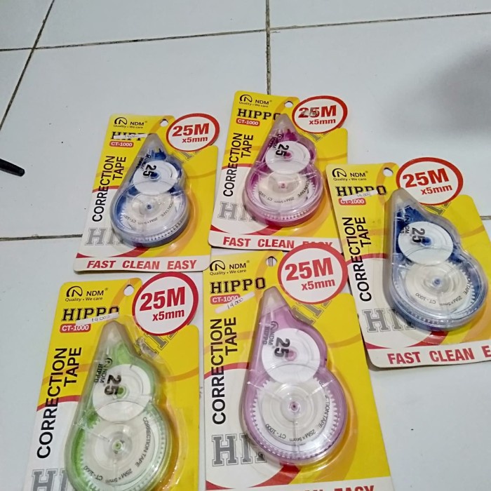 

Produk Unggulan Correction Tape 25M Tippek Hippo Murah Bergaransi