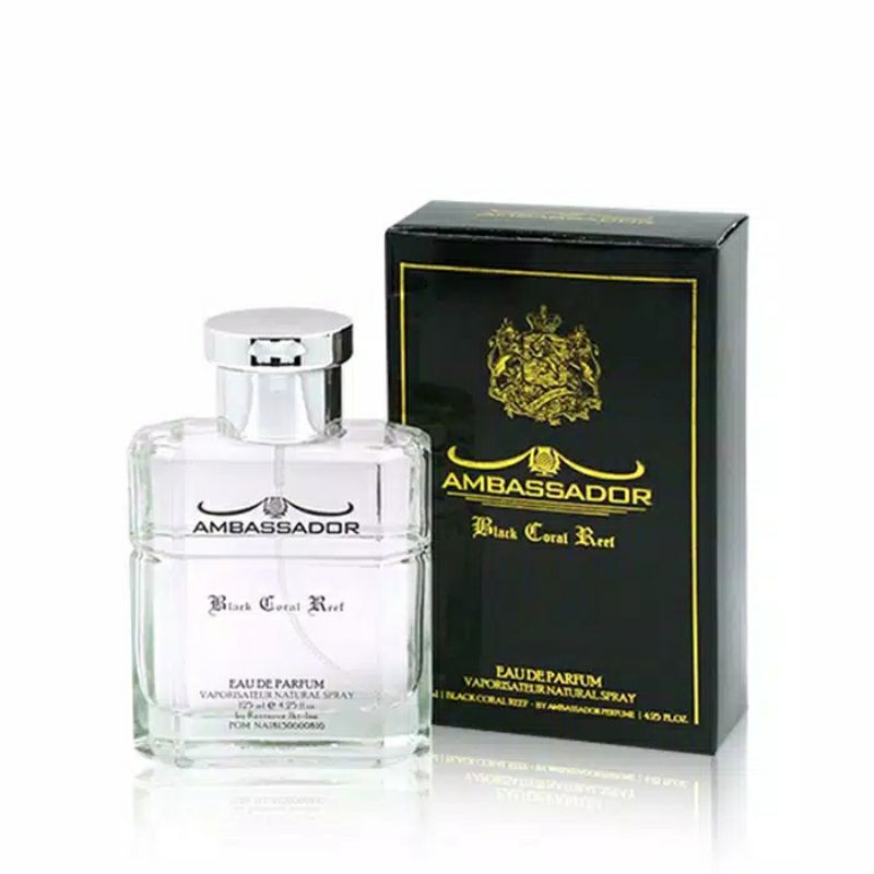 AMBASSADOR Parfume Vaporisateur Black Coral Reef 125ML / Parfum Badan