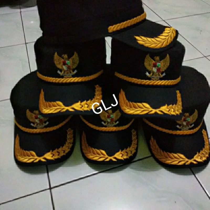 Topi komando garuda hitam,free nama