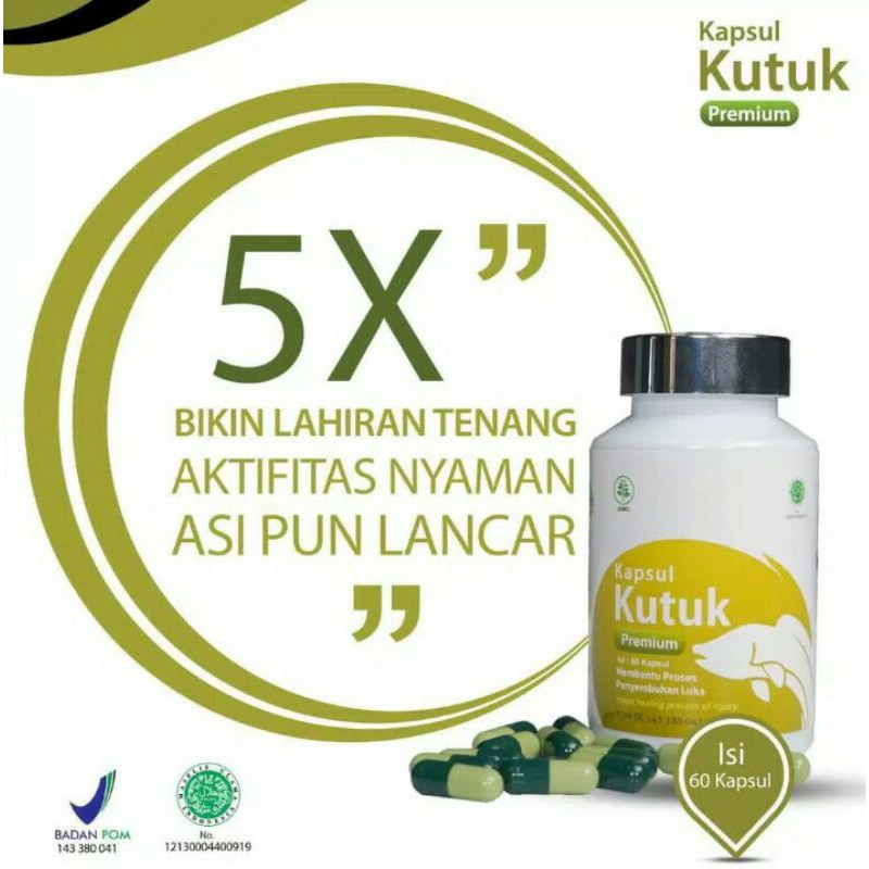 ORIGINAL KAPSUL KUTUK PREMIUM ASLI ALBUMIN EKSTRAK IKAN GABUS KUTUK OBAT LUKA OPERASI CAESAR SESAR GROSIR TERMURAH