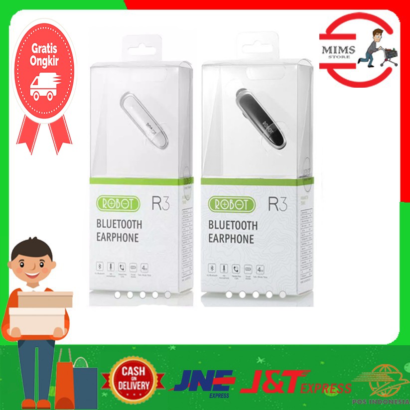 Mims - HEADSET BLUETOOTH / ROBOT R3 BLUETOOTH HEADSET ORIGINAL BY VIVAN
