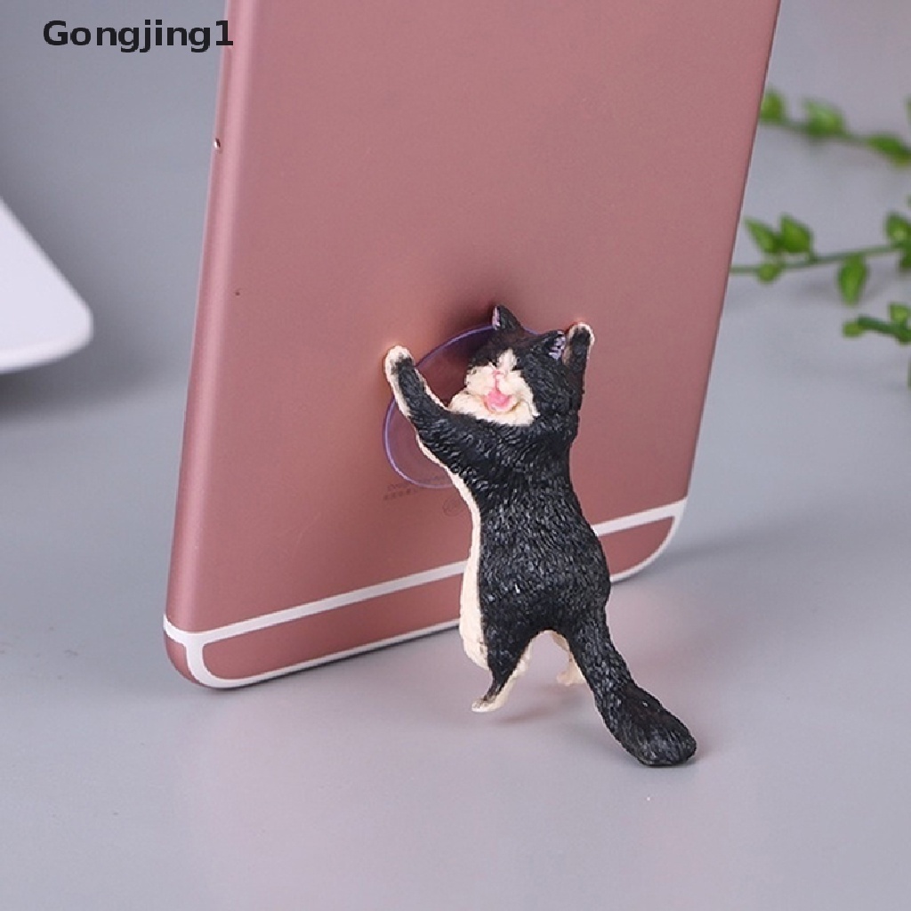 Gongjing1 Stand Holder Hp / Tablet Bentuk Kucing Lucu