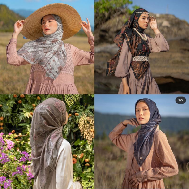 Ramaya Scarf Ambara, Melasti, Kumbara, Niskala & Sandhya Scarf Baby Blue by. Heaven Lights