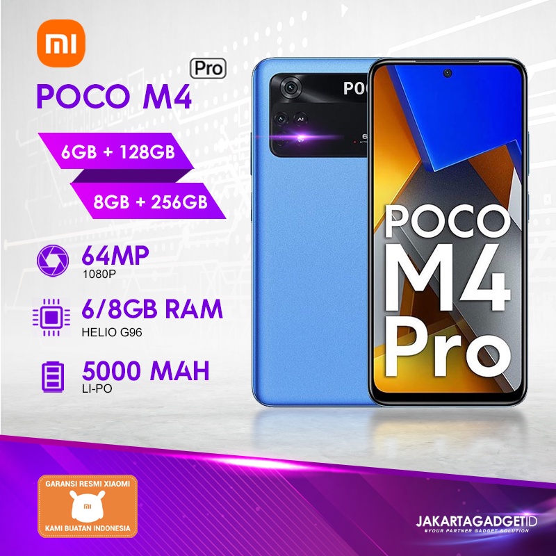 Xiaomi Poco M4 pro 6GB+128GB / 8GB+256GB Garansi Resmi Xiaomi 1 Tahun