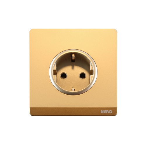 Nero Stop Kontak Decora Gold Q716VG-G