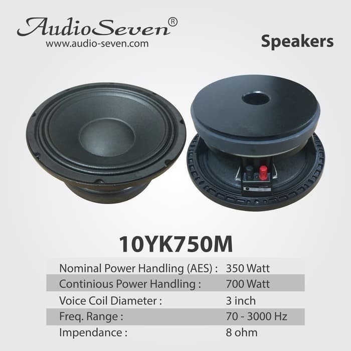 Komponen Componen Speaker Audio Seven 10YK750M Original