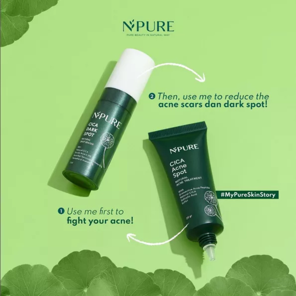 NPURE Spot Treatment Acne Spot/Dark Spot Menghilangkan Dan Menyamarkan Bekas Jerawat