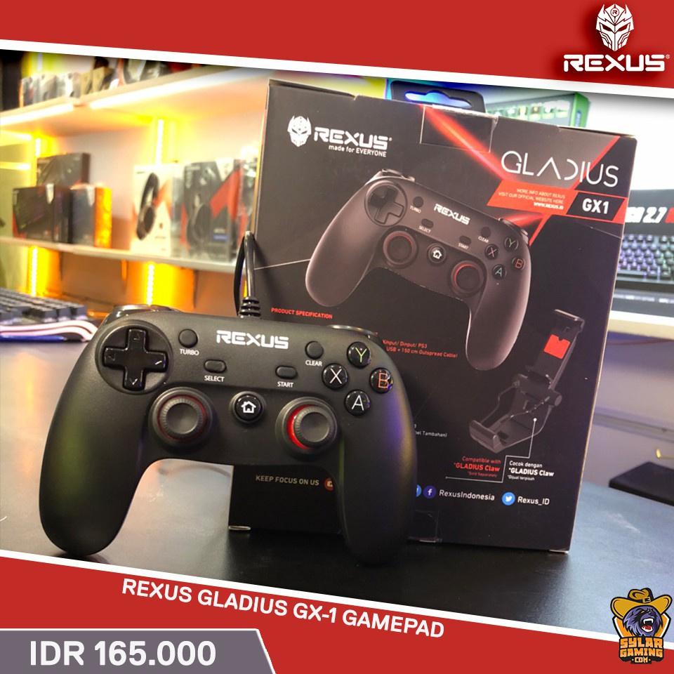 Jual Rexus Gladius GX1 Pro Gaming Gamepad Joystick Shopee Indonesia