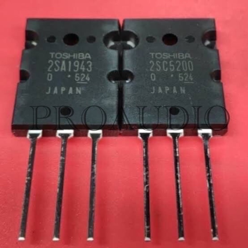 TRANSISTOR TOSHIBA C5200 A1943 C 5200 A 1943 MADE IN JAPAN 1 SET ORIGINAL