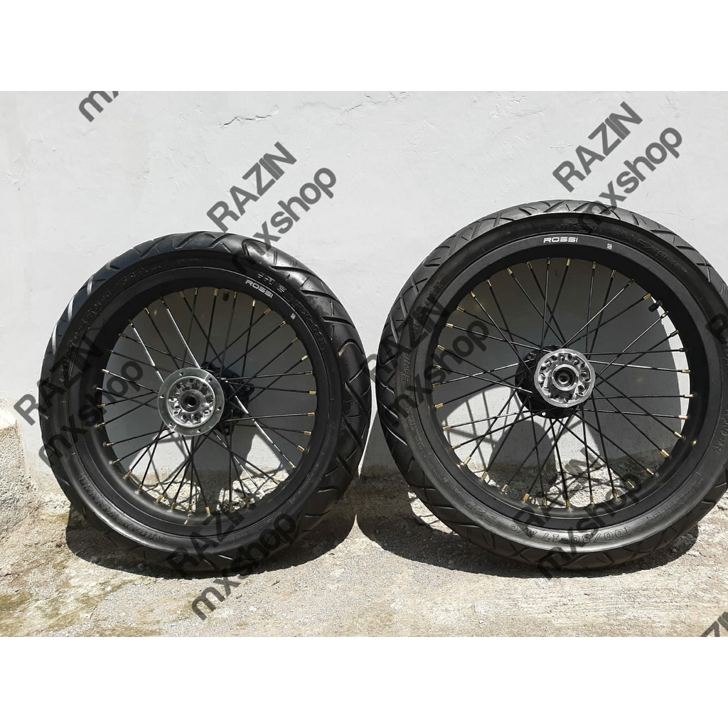 Sepaket Rakitan Velg Set Ban Set Supermoto Klx 150L Bf Dtracker Murah Pnp